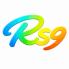 RS9 Game colorful logo with blue, green, yellow, and orange gradient text on a white background.
